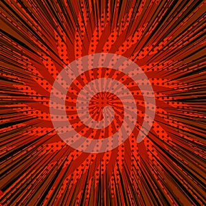 Comic bright red burst template