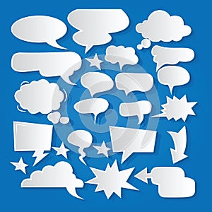 Comic Bubble Speech Balloons Speech Cartoon Speech Vector