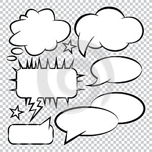 Comic -Bubble -Speech -Balloons -Speech- Cartoon -Speech Vector Set 15