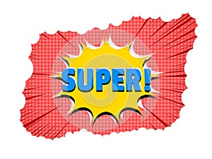 Comic burst elegant concept