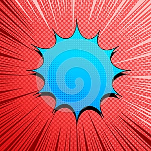 Comic burst and explosive background