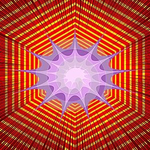 Comic burst geometric concept