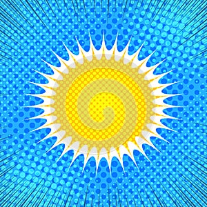 Comic burst light concept