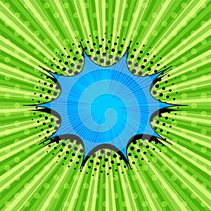 Comic burst template