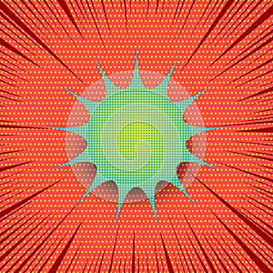 Comic burst template