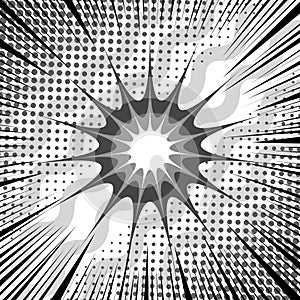 Comic burst template