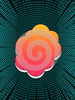 Comic burst template