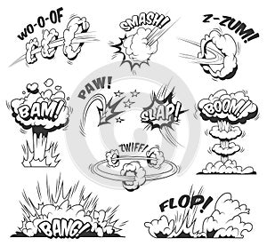 Comic bursts and explosions collection