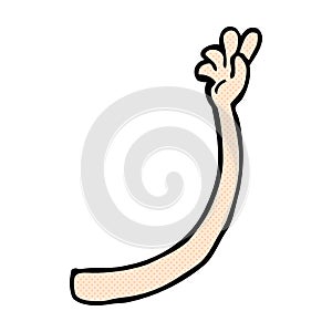 comic cartoon arm gesture