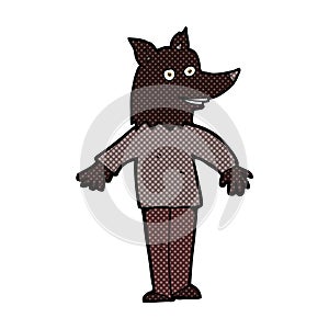 comic cartoon happy werewolf