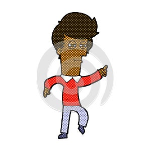 comic cartoon man accusing