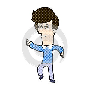 comic cartoon man accusing