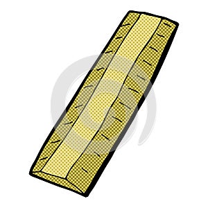 comic cartoon wooden ruler