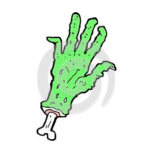 comic cartoon zombie hand