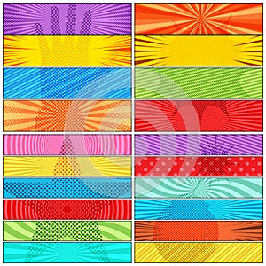 Comic colorful composition