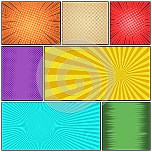 Comic colorful concept