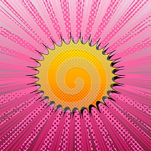 Comic colorful duel concept