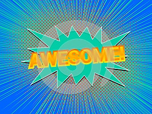 Comic colorful explosive concept