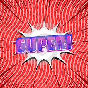 Comic colorful explosive concept