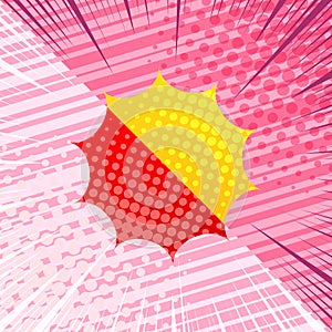 Comic confrontation explosive concept