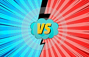 Comic duel bright background