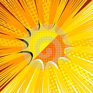 Comic duel bright concept