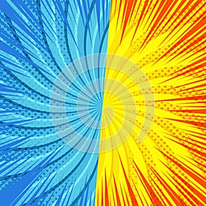 Comic duel bright template