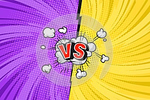 Comic duel bright template