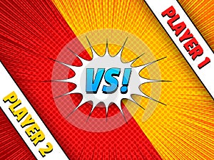 Comic duel colorful concept