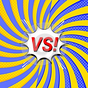 Comic duel and fight concept