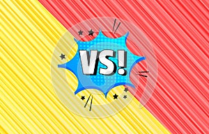 Comic duel and fight concept