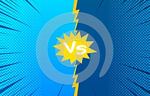 Comic duel and fight concept