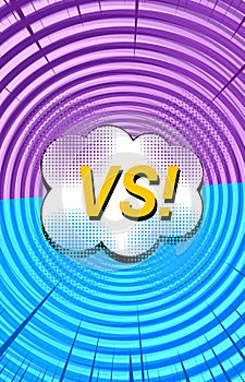 Comic duel vertical template