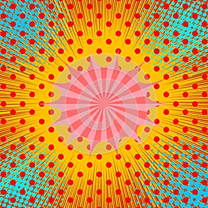 Comic dynamic bright concept