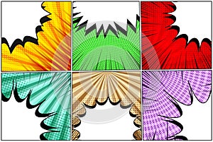 Comic dynamic bright concept