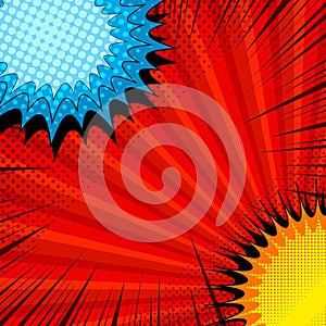 Comic dynamic duel concept