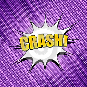 Comic dynamic purple template