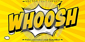 Comic editable text effect, editable cartoon and animated text style