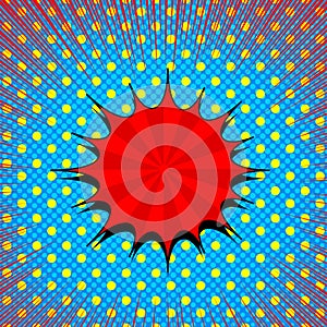 Comic elegant abstract concept