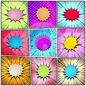 Comic elegant bright composition