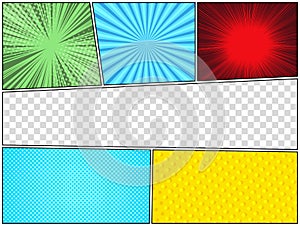 Comic elegant composition