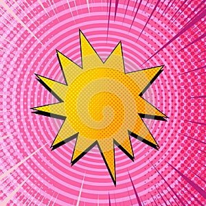 Comic elegant concept