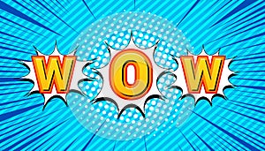 Comic elegant explosive blue concept