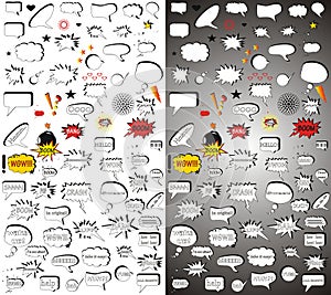 Comic elements.Mega pack.