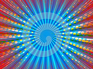 Comic explosion horizontal background