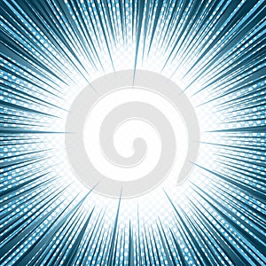 Comic explosive bright background