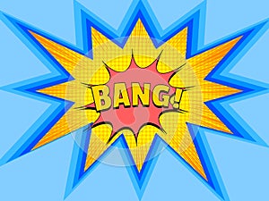 Comic explosive bright concept