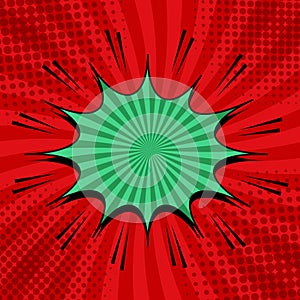 Comic explosive bright concept