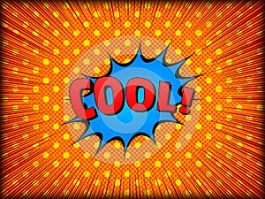 Comic explosive bright concept