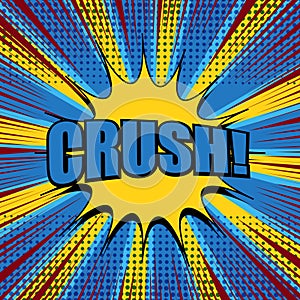 Comic explosive bright concept